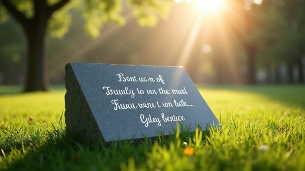 Personnaliser des tombes avec des messages uniques pour un hommage mémorable